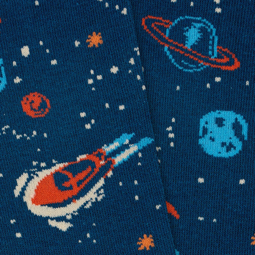Calcetines divertidos de algodón, media - caña. ESPACIAL "sin costuras" - Kylie Crazy