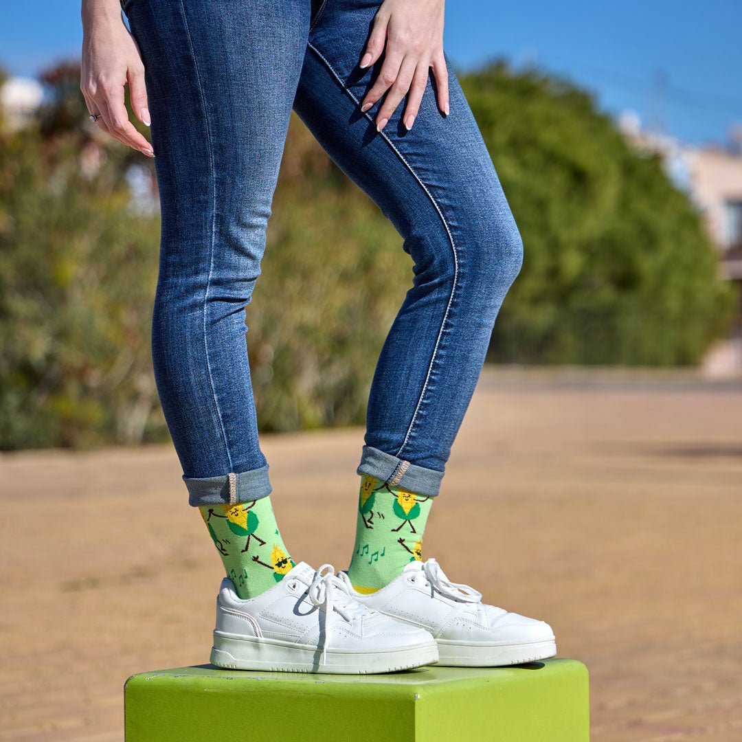 Calcetines divertidos de algodón "sin costuras" MAIZ - Kylie Crazy