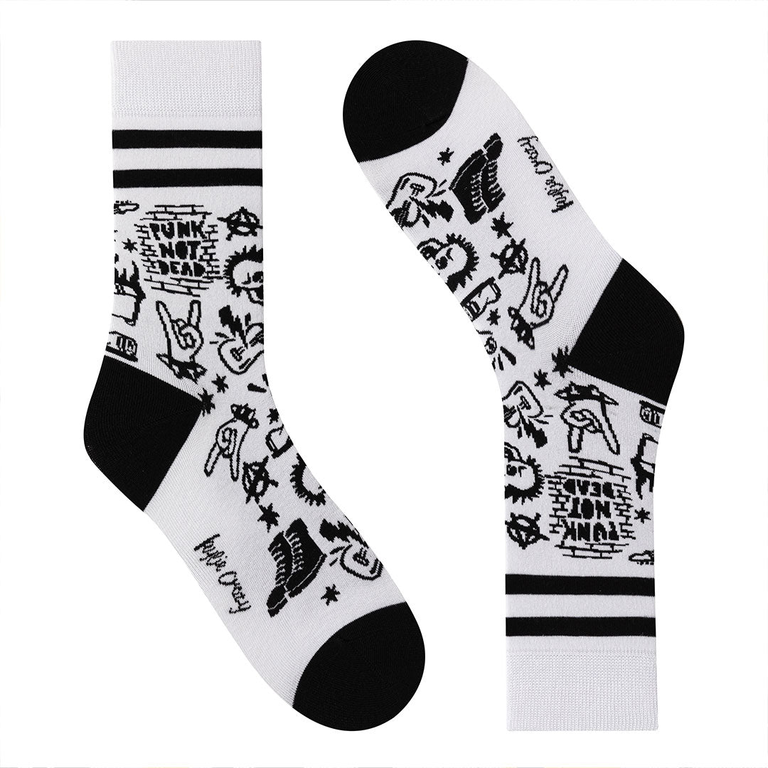 Calcetines divertidos de algodón "sin costuras". PUNK - Kylie Crazy