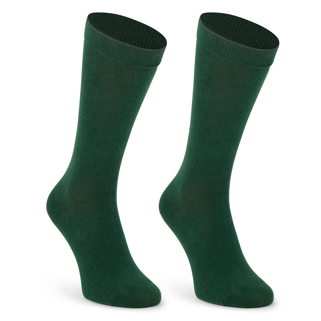 Pack de 6 pares de calcetines colegiales media caña de algodón Verde - Kylie Crazy
