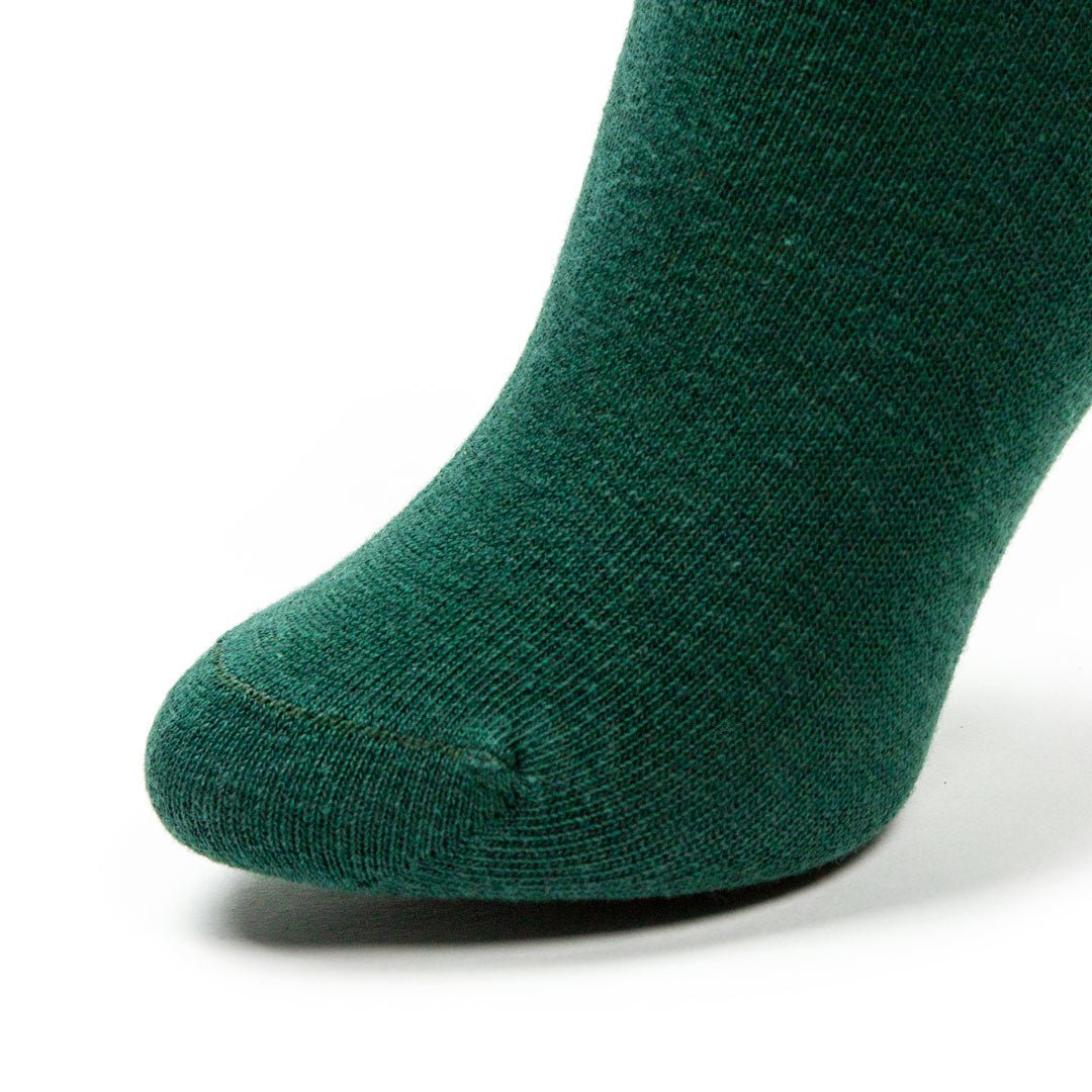 Pack de 6 pares de calcetines escolares cortos de algodón Verdes - Kylie Crazy