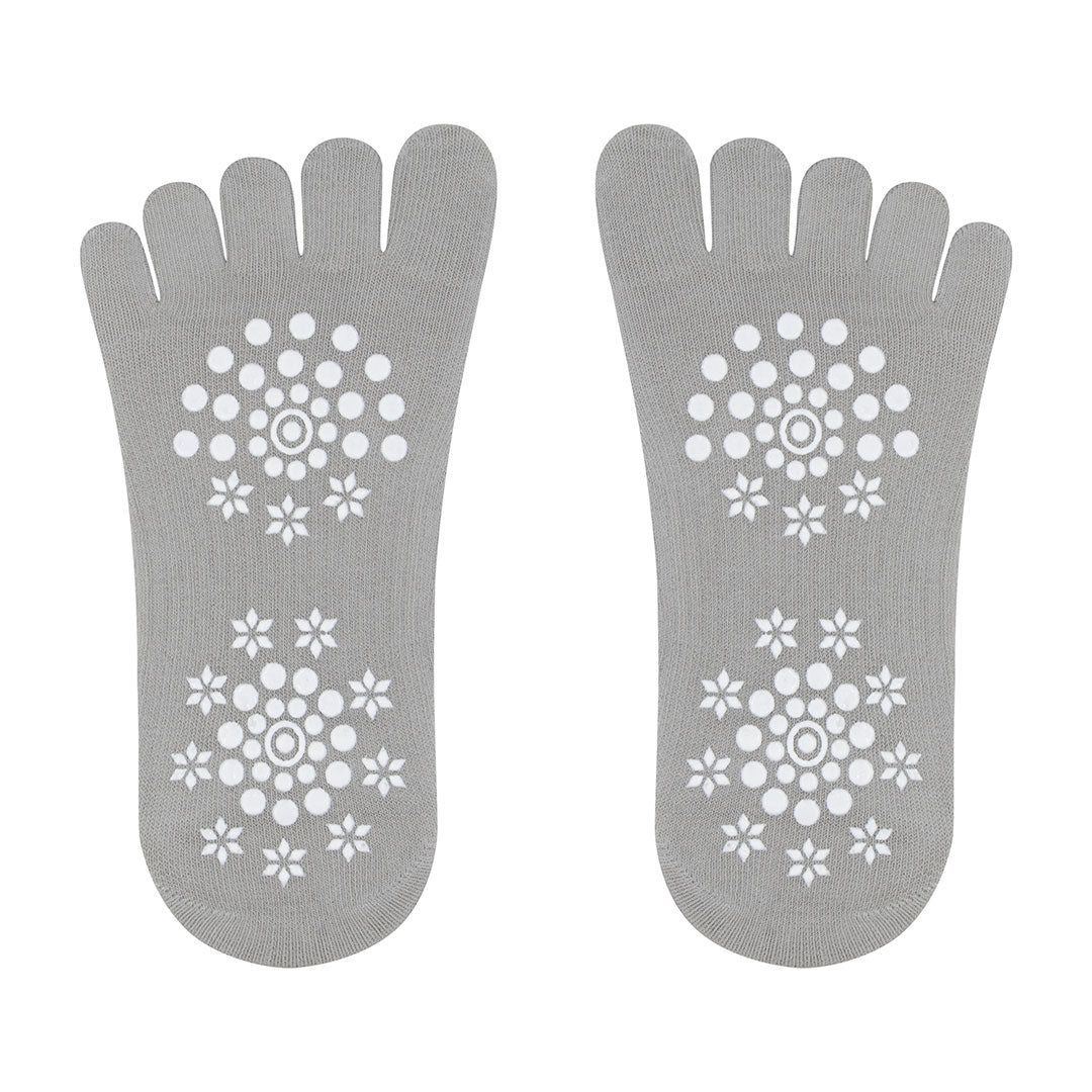 Calcetines de Yoga gris con dedos para danza, yoga y deporte-Kylie Crazy