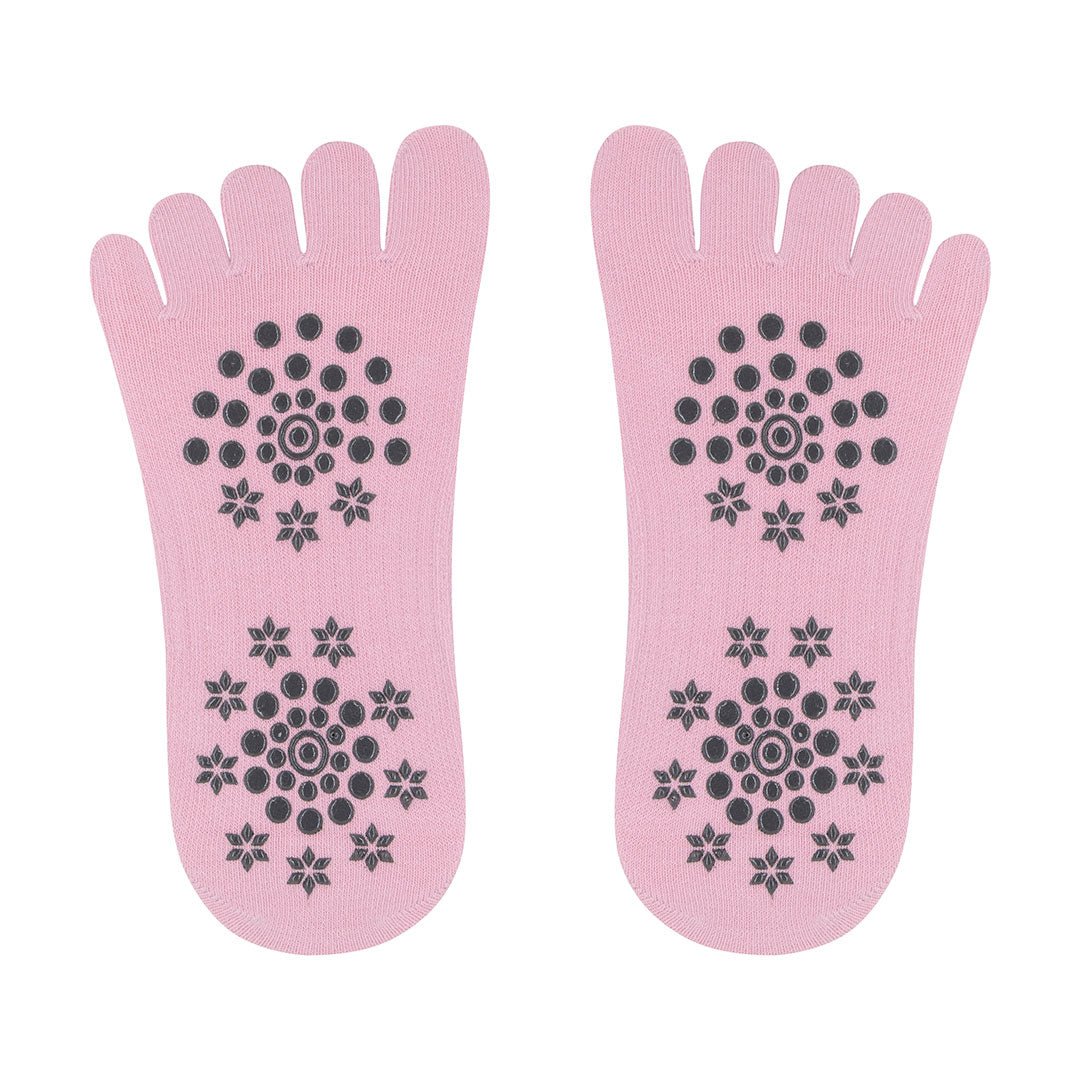 Calcetines de Yoga con dedos para danza, yoga y deporte. Color Rosa.-Kylie Crazy