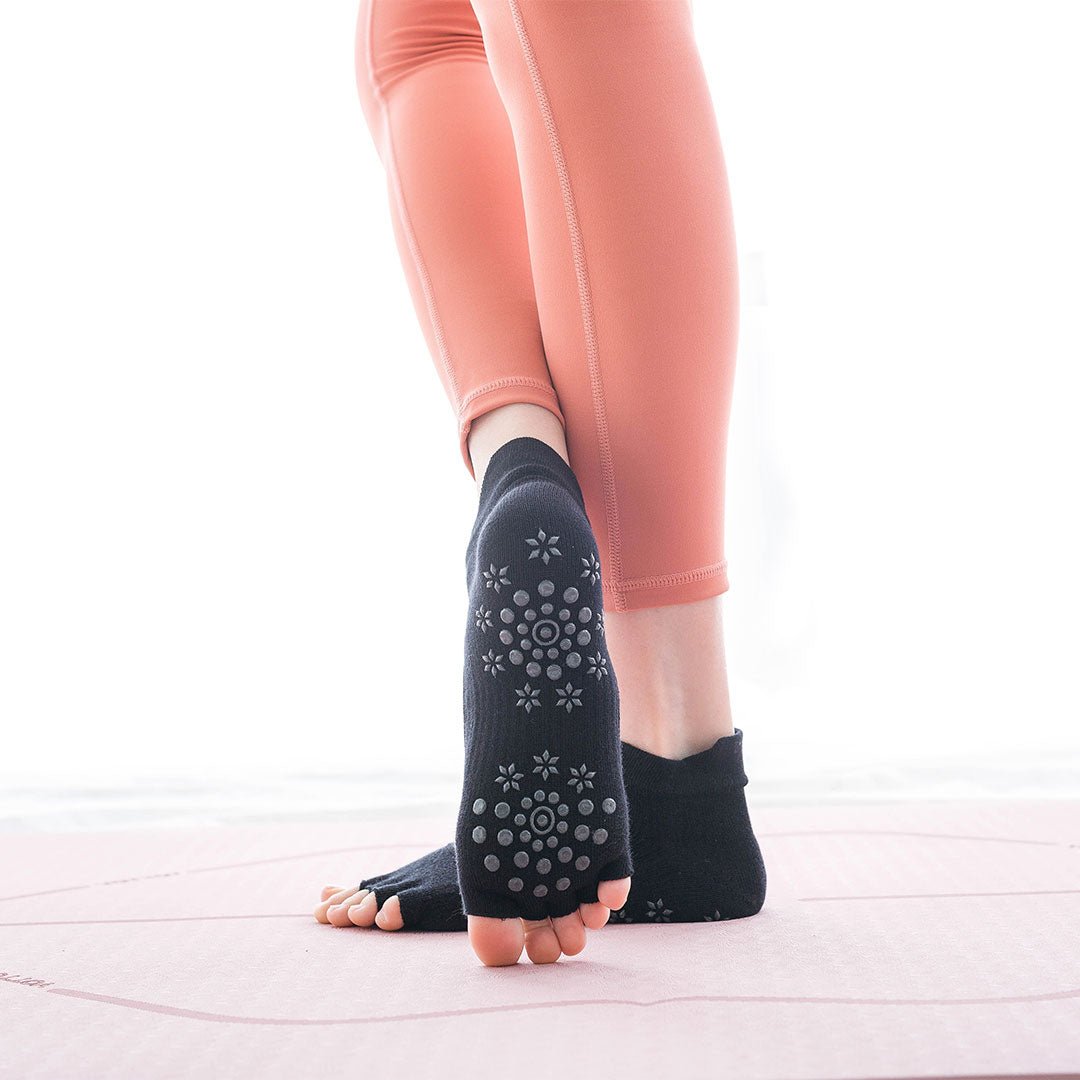 Calcetines Yoga para mujer con punta abierta sin espalda-Kylie Crazy