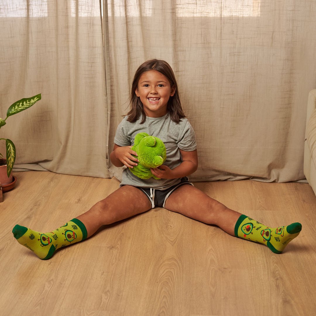 Calcetines divertidos de algodón para niño, resistentes y originales "Aguacate"-Kylie Crazy