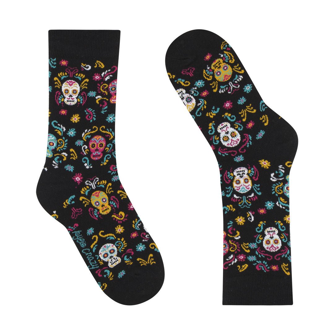 Calcetines divertidos de algodón para niño, resistentes y originales "Catrinas"-Kylie Crazy