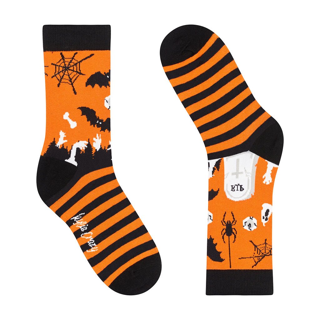 Calcetines divertidos de algodón para niño, resistentes y originales "Halloween"-Kylie Crazy