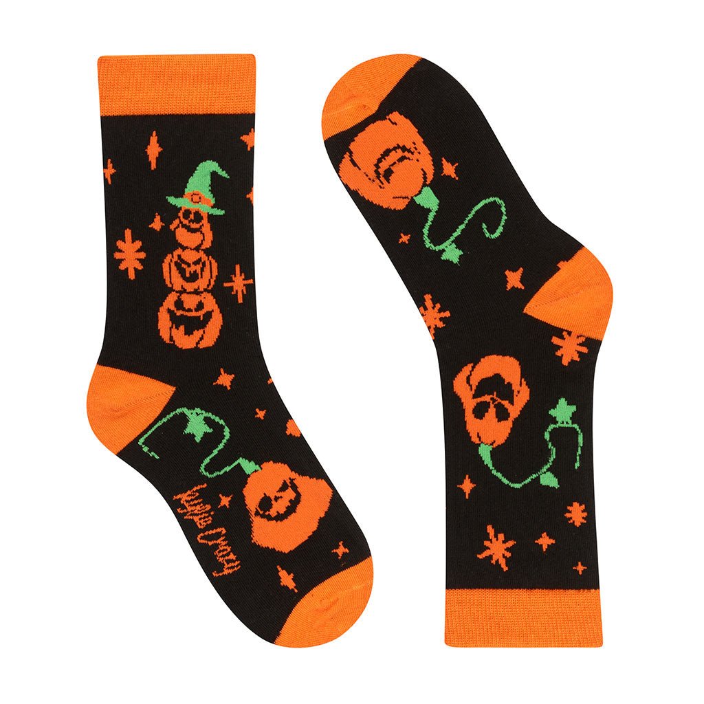 Calcetines divertidos de algodón para niño, resistentes y originales "Halloween"-Kylie Crazy