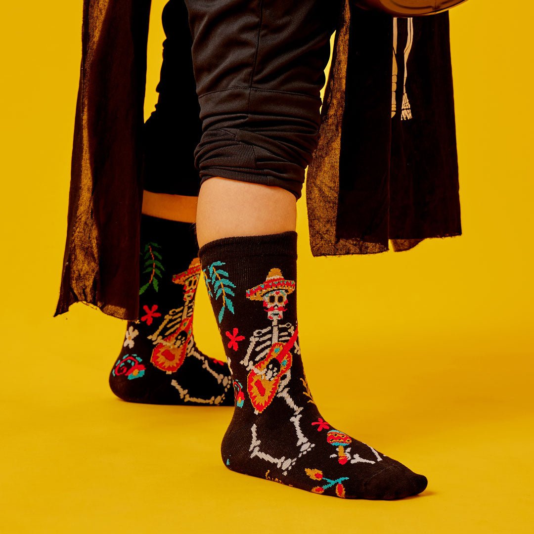 Calcetines divertidos de algodón para niño, resistentes y originales "Mariachi"-Kylie Crazy