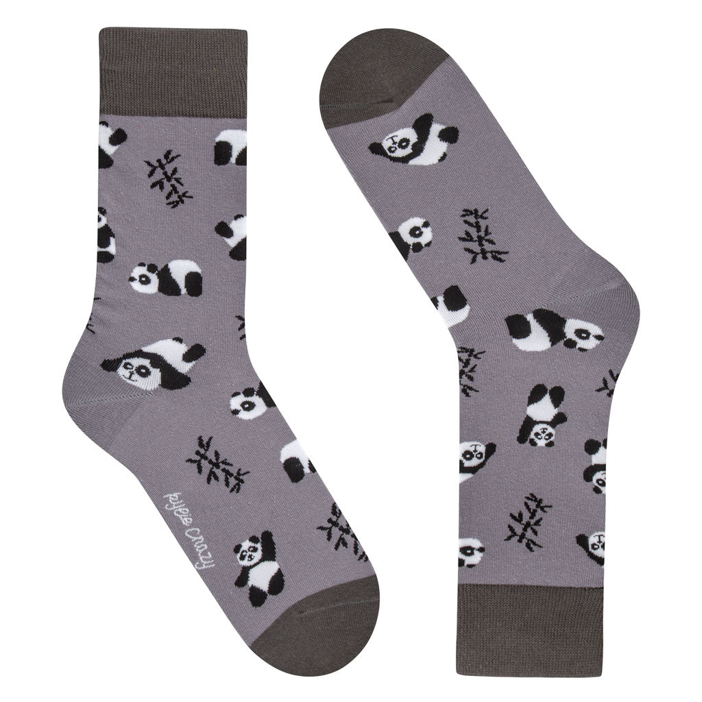Calcetines divertidos "Oso Panda" de algodón para niño, resistentes y originales-Kylie Crazy