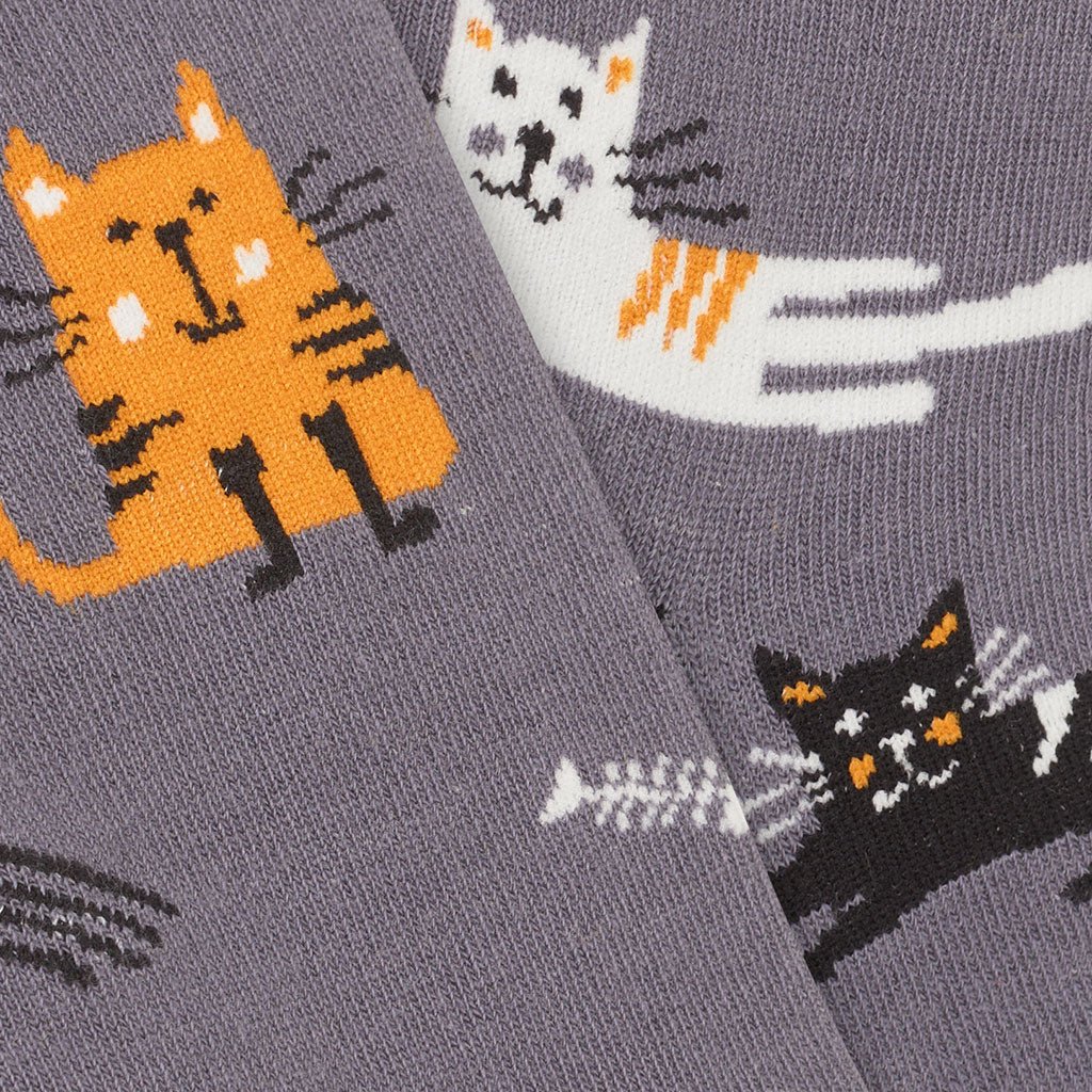 Calcetines divertidos de algodón para niños, resistentes y originales "Gatitos"-Kylie Crazy