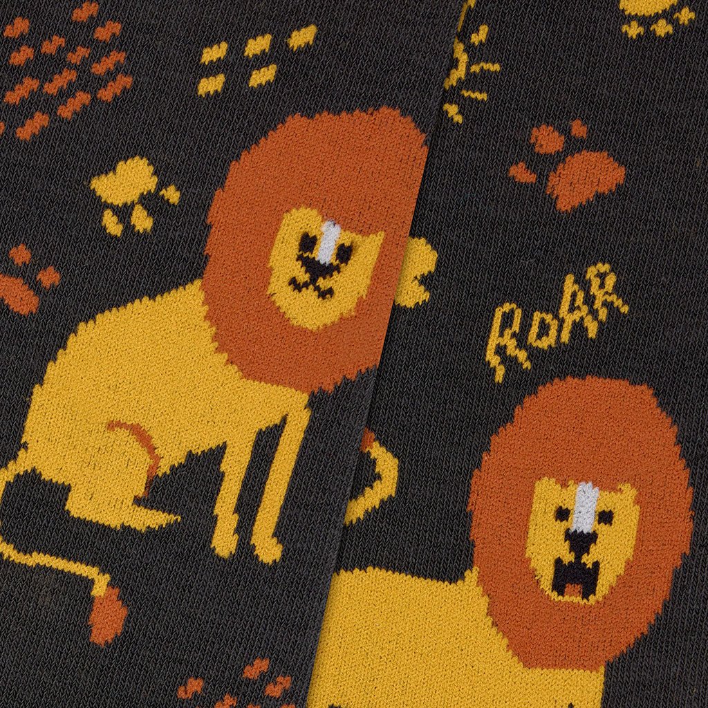 Calcetines divertidos de algodón para niños, resistentes y originales "Leones"-Kylie Crazy