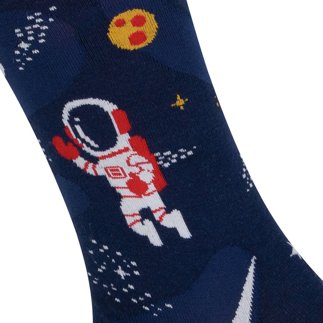 Calcetines largos de algodón, originales y divertidos, Astronaut-Kylie Crazy