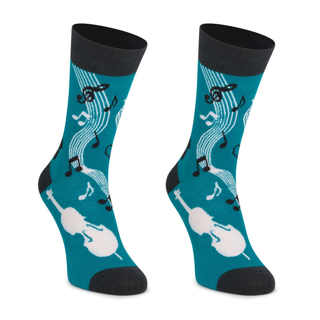 Calcetines largos de algodón, originales y divertidos, Blue Music-Kylie Crazy