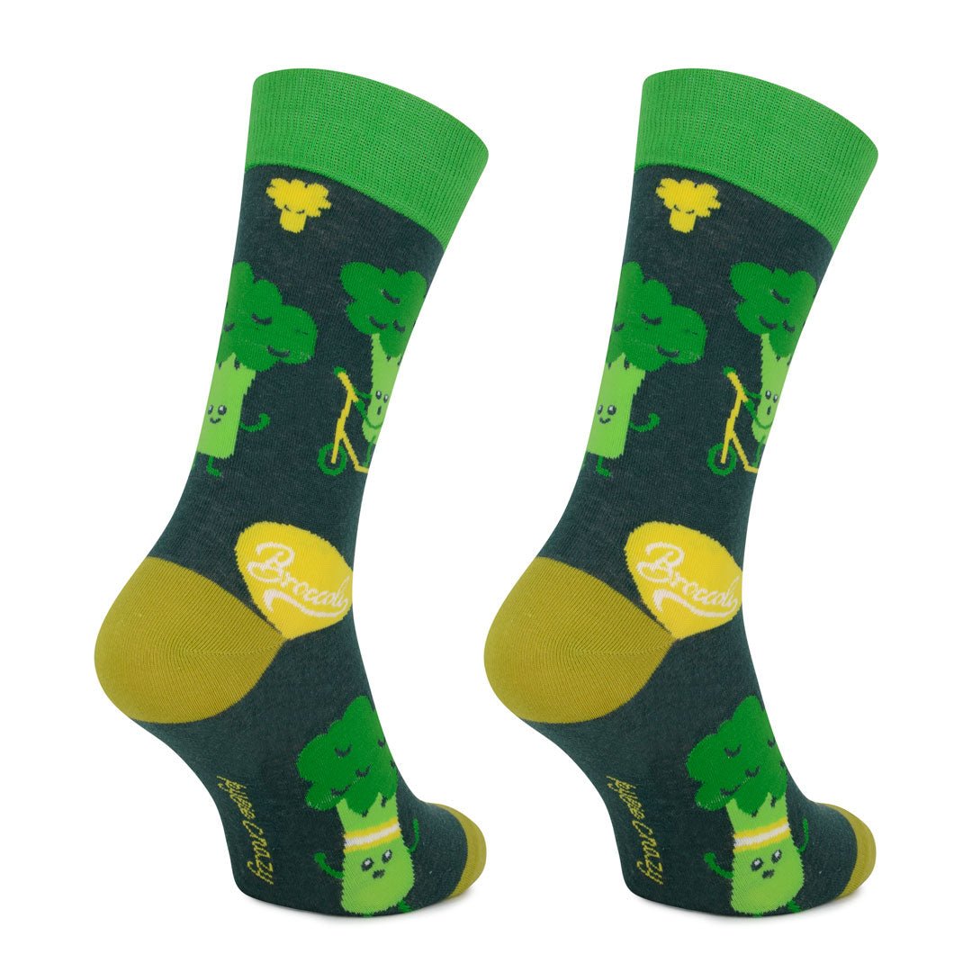 Calcetines largos de algodón, originales y divertidos, Brócoli-Kylie Crazy