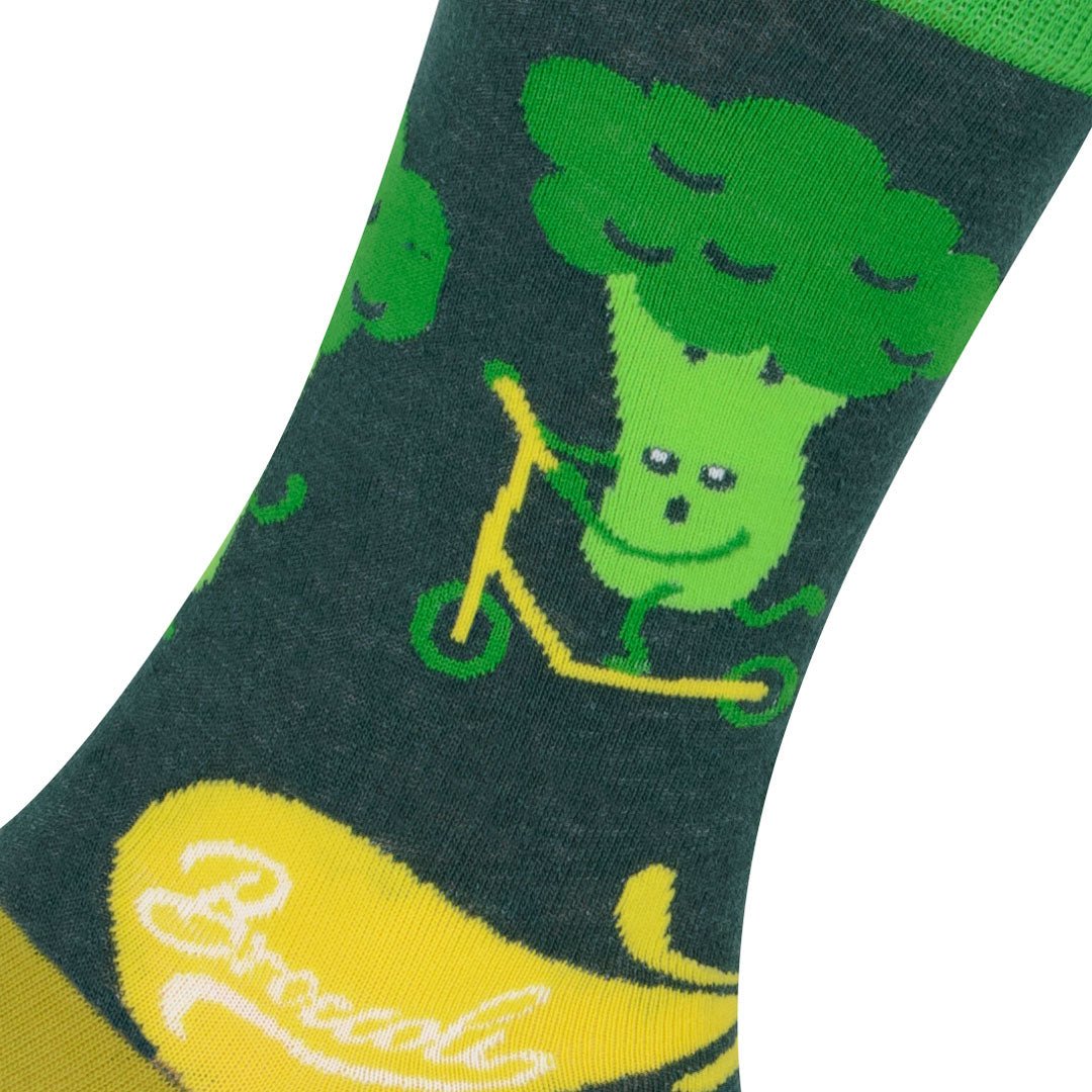 Calcetines largos de algodón, originales y divertidos, Brócoli-Kylie Crazy