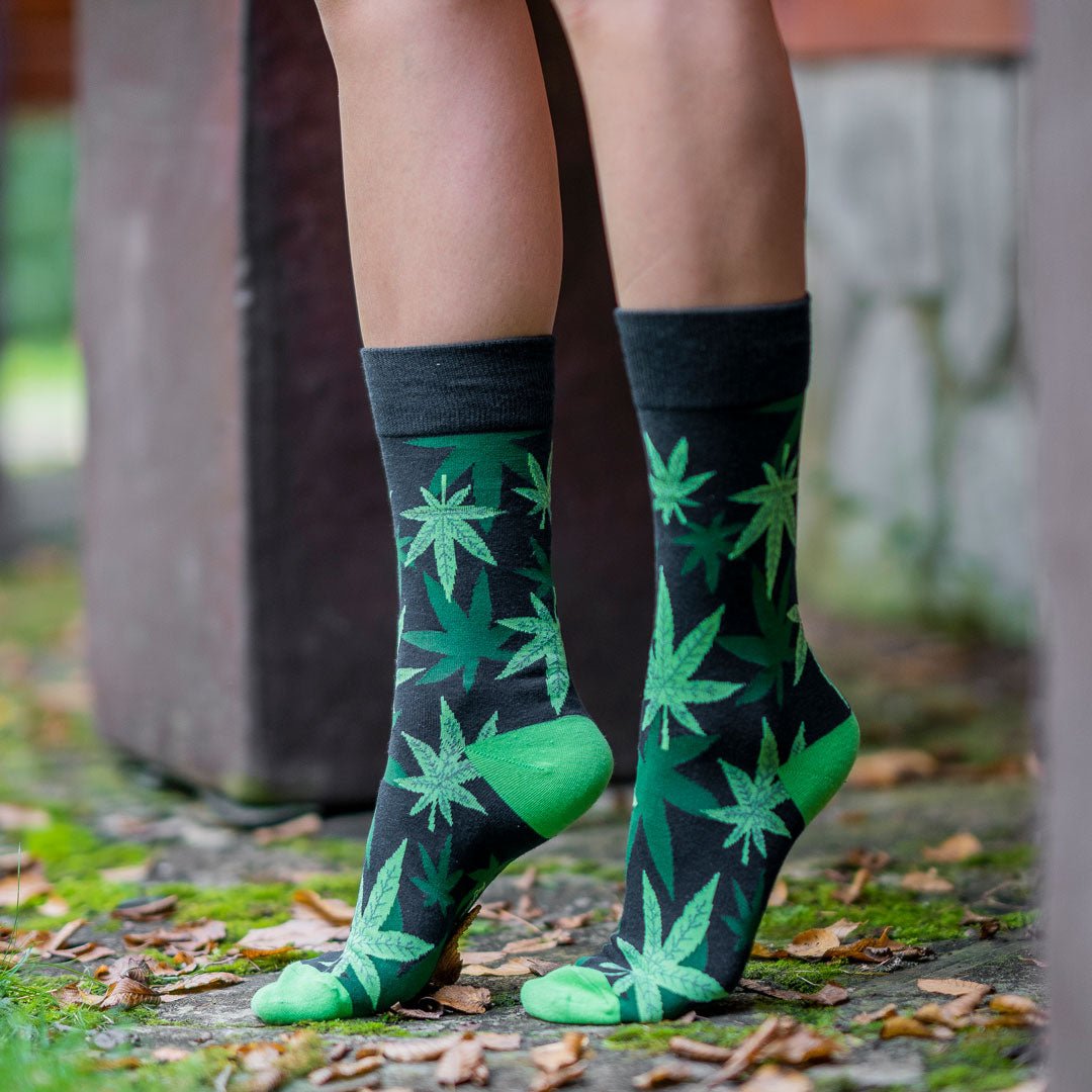 Calcetines largos de algodón, originales y divertidos, Natural-Kylie Crazy