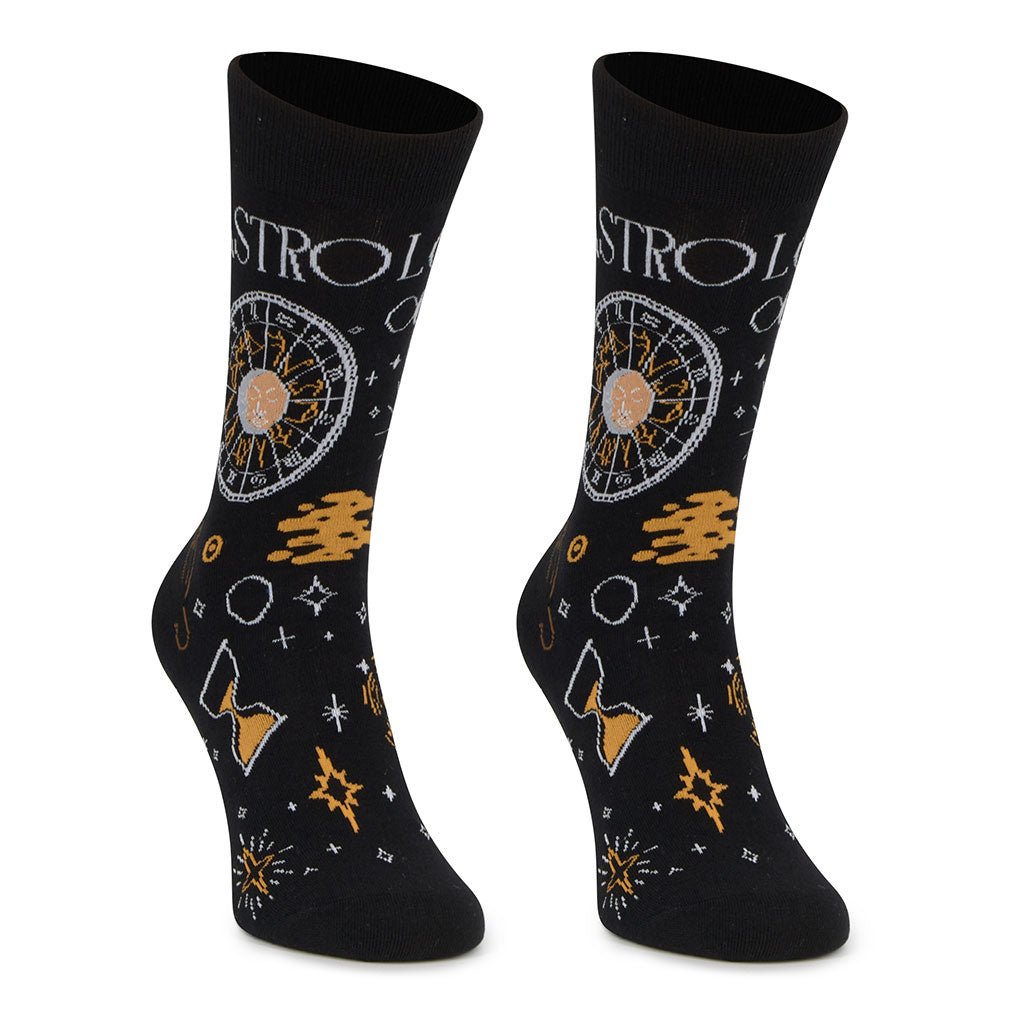 Calcetines media-caña de algodón, originales y divertidos, "Astrology"-Kylie Crazy