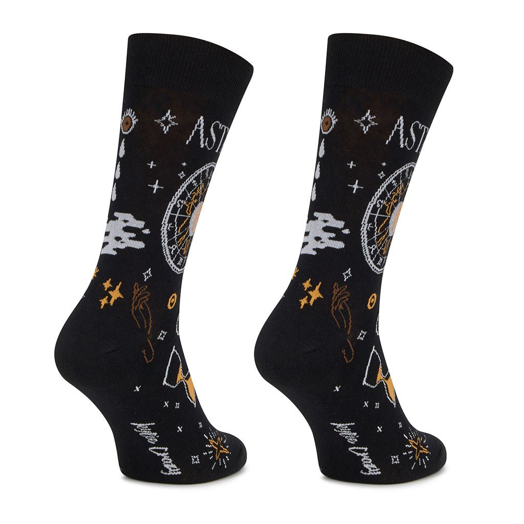 Calcetines media-caña de algodón, originales y divertidos, "Astrology"-Kylie Crazy