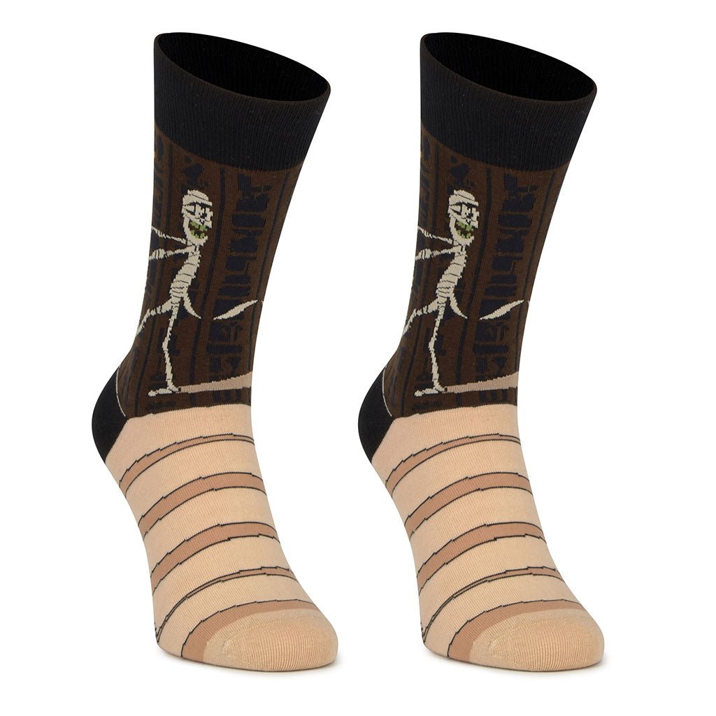Calcetines media-caña de algodón, originales y divertidos, "Momia"-Kylie Crazy