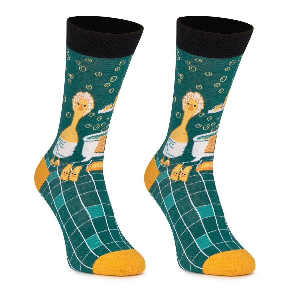 Calcetines media-caña de algodón, originales y divertidos, "Patito"-Kylie Crazy