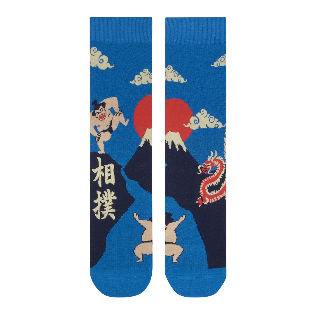 Calcetines sin costura y diseños desiguales de algodón, originales y divertidos, "SUMO"-Kylie Crazy