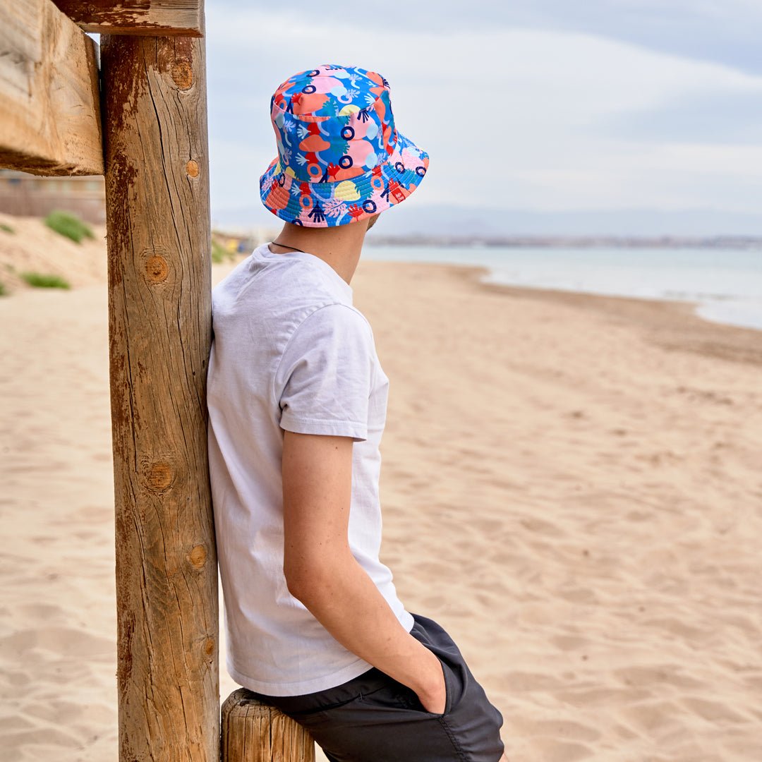 Gorro de pescador "Autum" reversible, bicolor y secado rápido. Unisex-Kylie Crazy