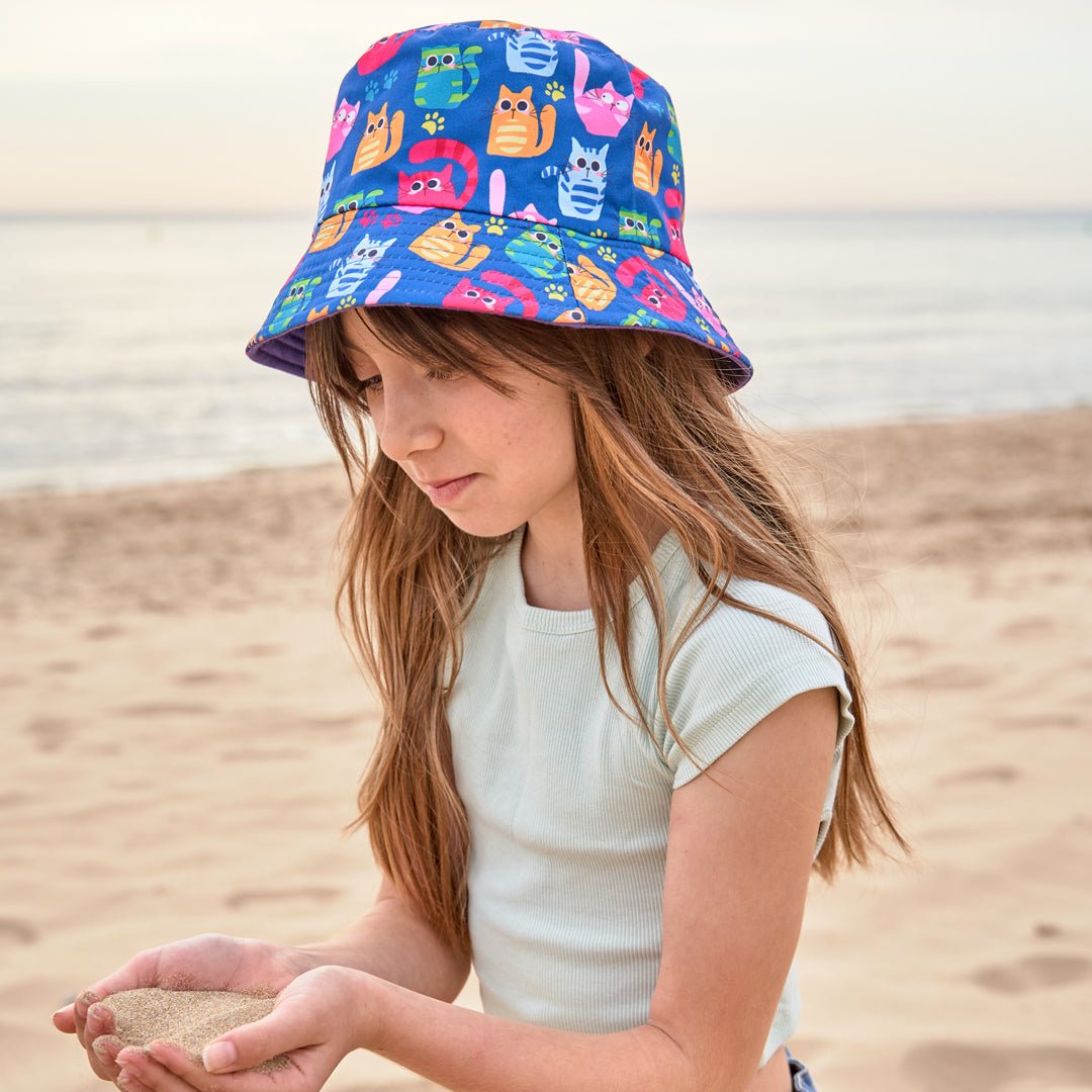 Gorro de pescador Bucket, Unisex, Gorro Reversible y Bicolor