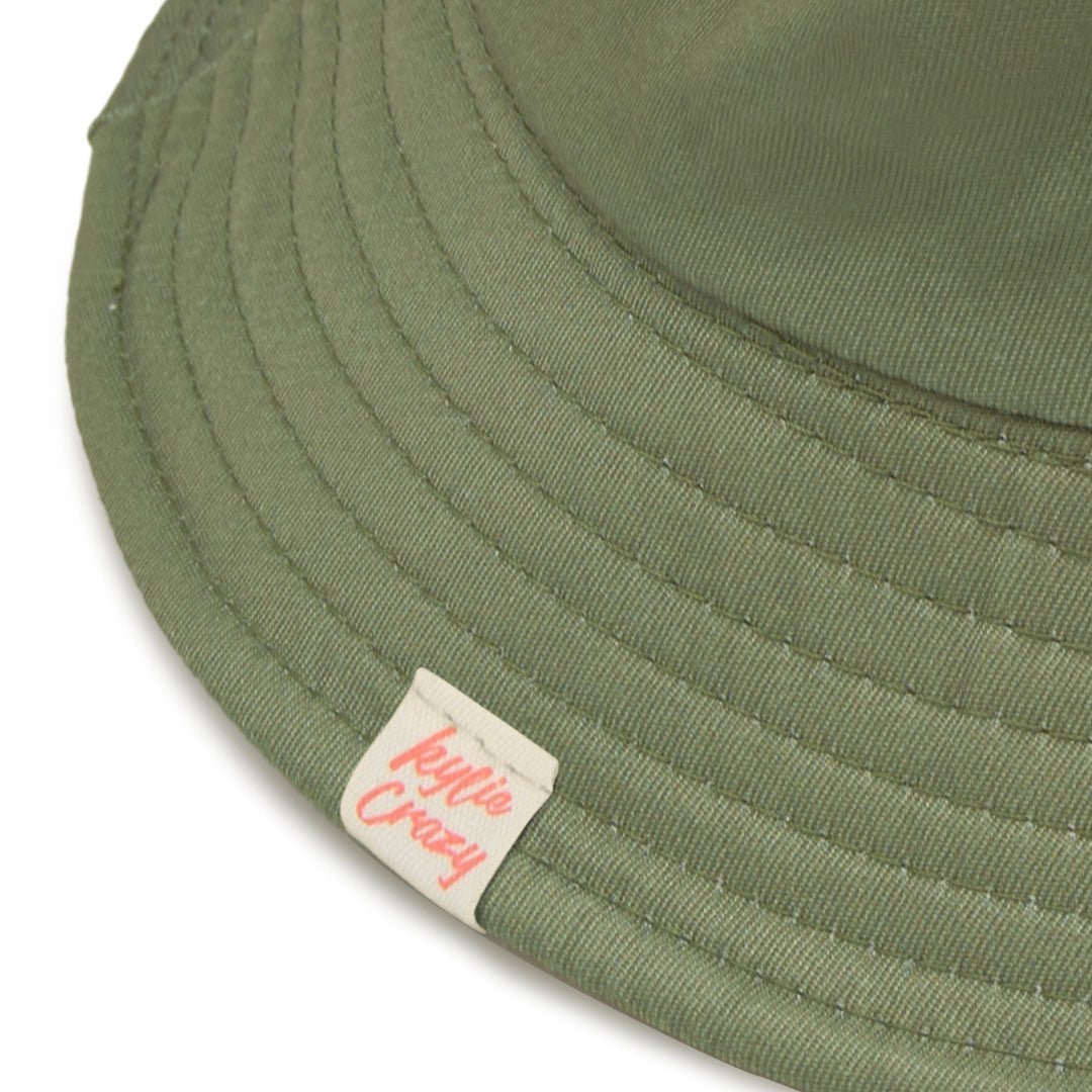 Gorro de pescador "kaki" reversible, bicolor y secado rápido. Unisex-Kylie Crazy