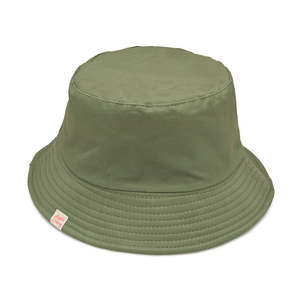 Gorro de pescador "kaki" reversible, bicolor y secado rápido. Unisex-Kylie Crazy