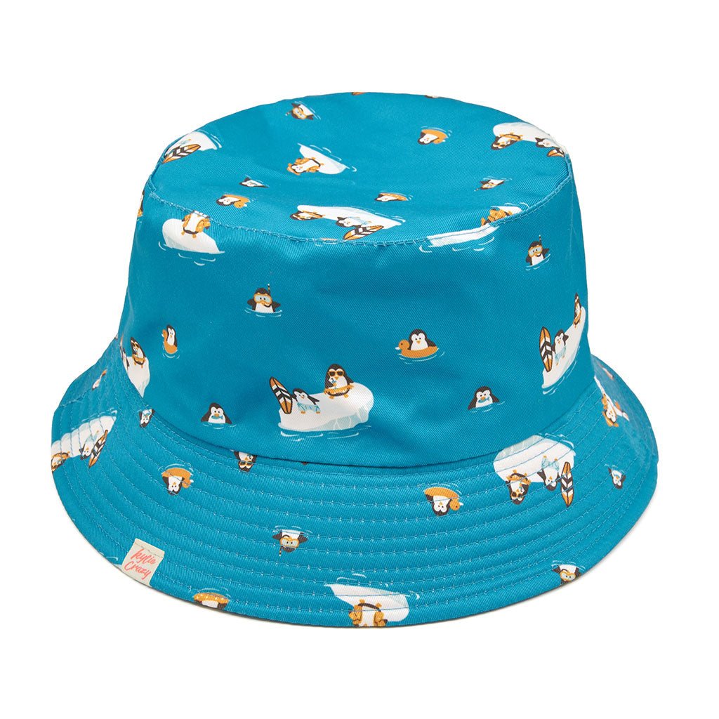 Gorro de pescador "Pingüino" reversible, bicolor y secado rápido.-Kylie Crazy