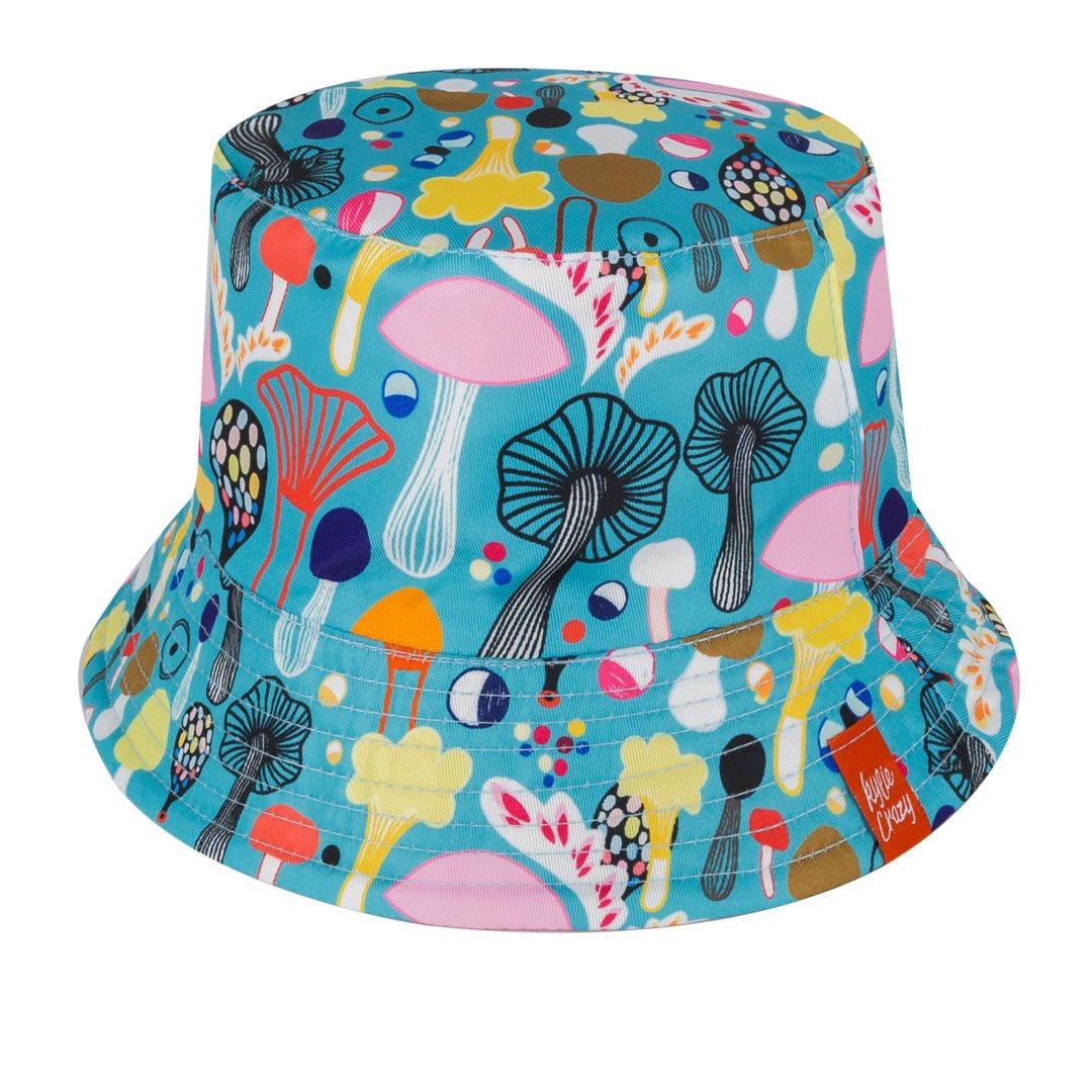 Gorro de pescador "Setas" reversible, bicolor y secado rápido.-Kylie Crazy