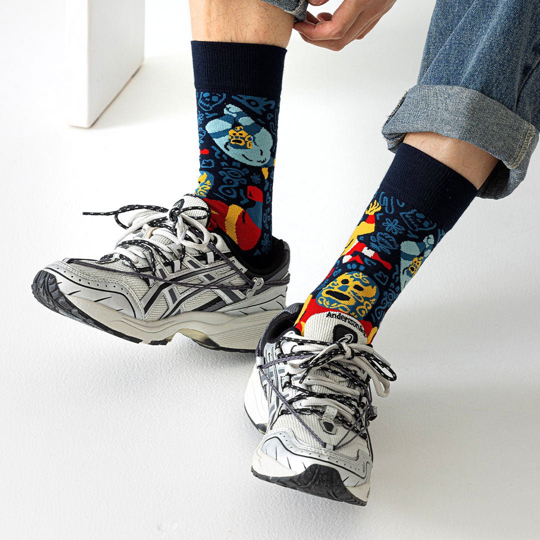 Calcetines divertidos de algodón "sin costuras". LUCHADOR MEXICANO - Kylie Crazy