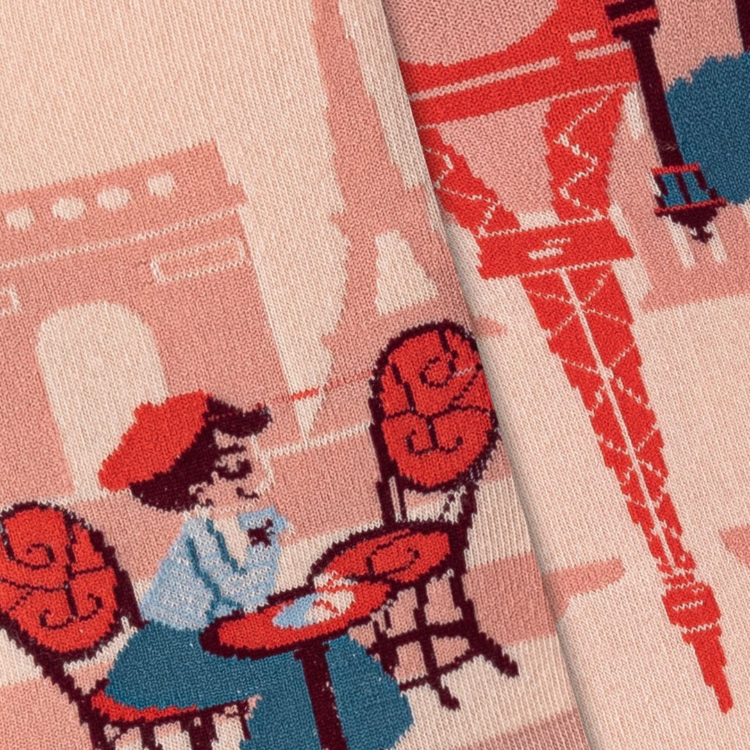 Calcetines divertidos de algodón "sin costuras". TORRE EIFFEL - Kylie Crazy