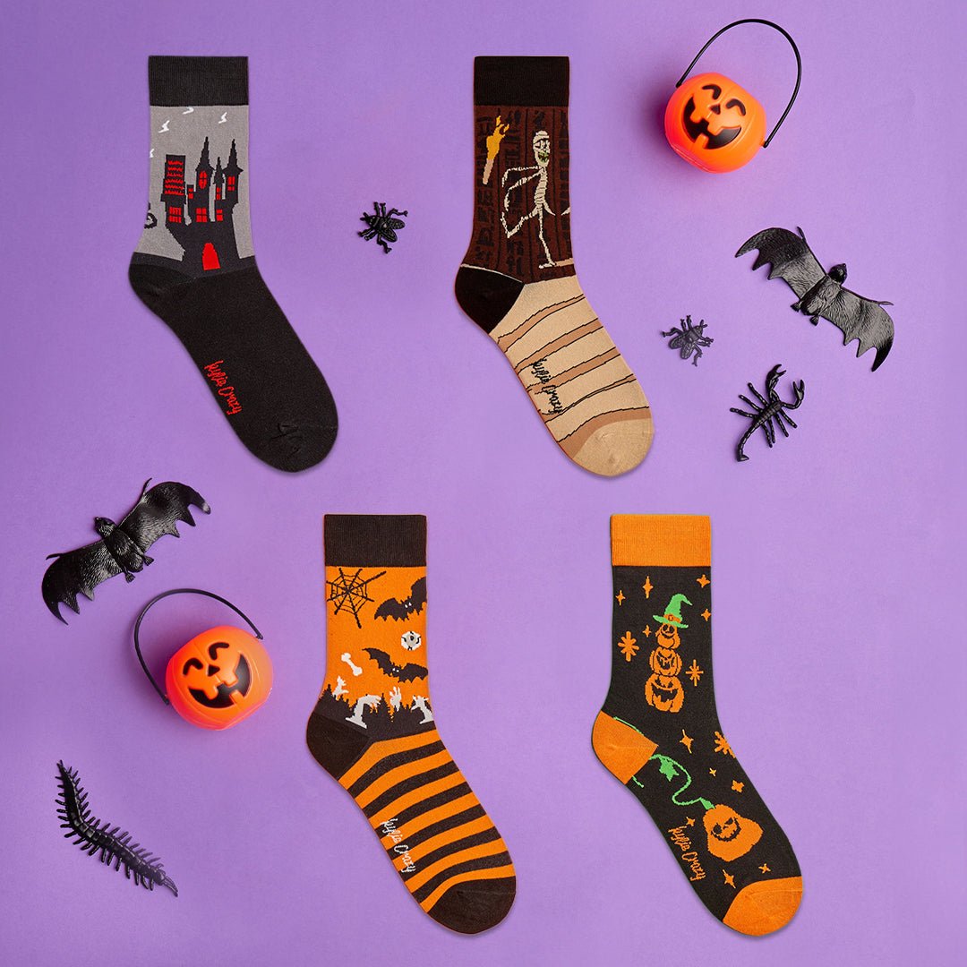 Original pack con 4 pares de calcetines DE HALLOWEEN. Edición Limitada 2024. - Kylie Crazy