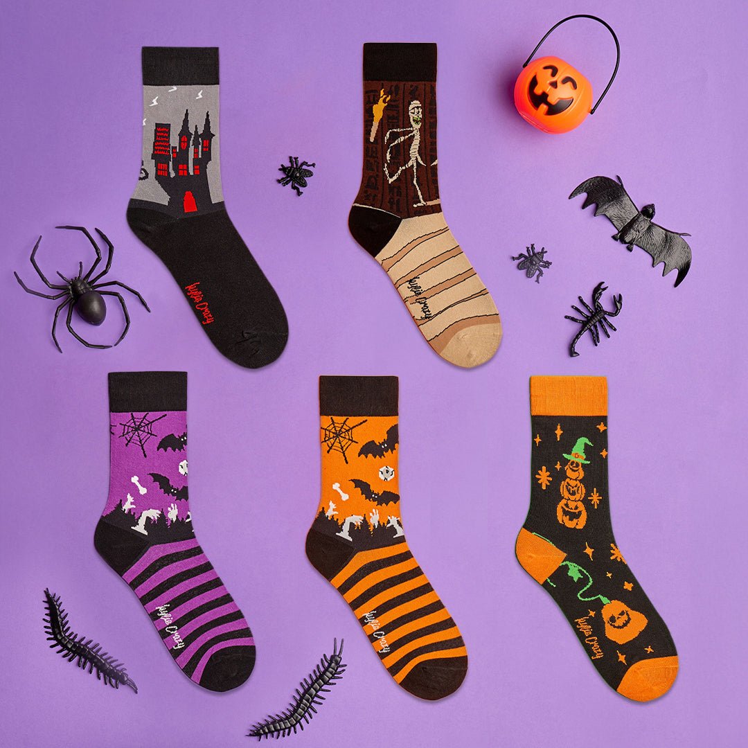 Original pack con 5 pares de calcetines DE HALLOWEEN. Edición Limitada 2024. - Kylie Crazy