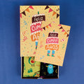 Pack CUMPLEAÑOS 4 pares calcetines divertidos + caja y print incluido - Kylie Crazy