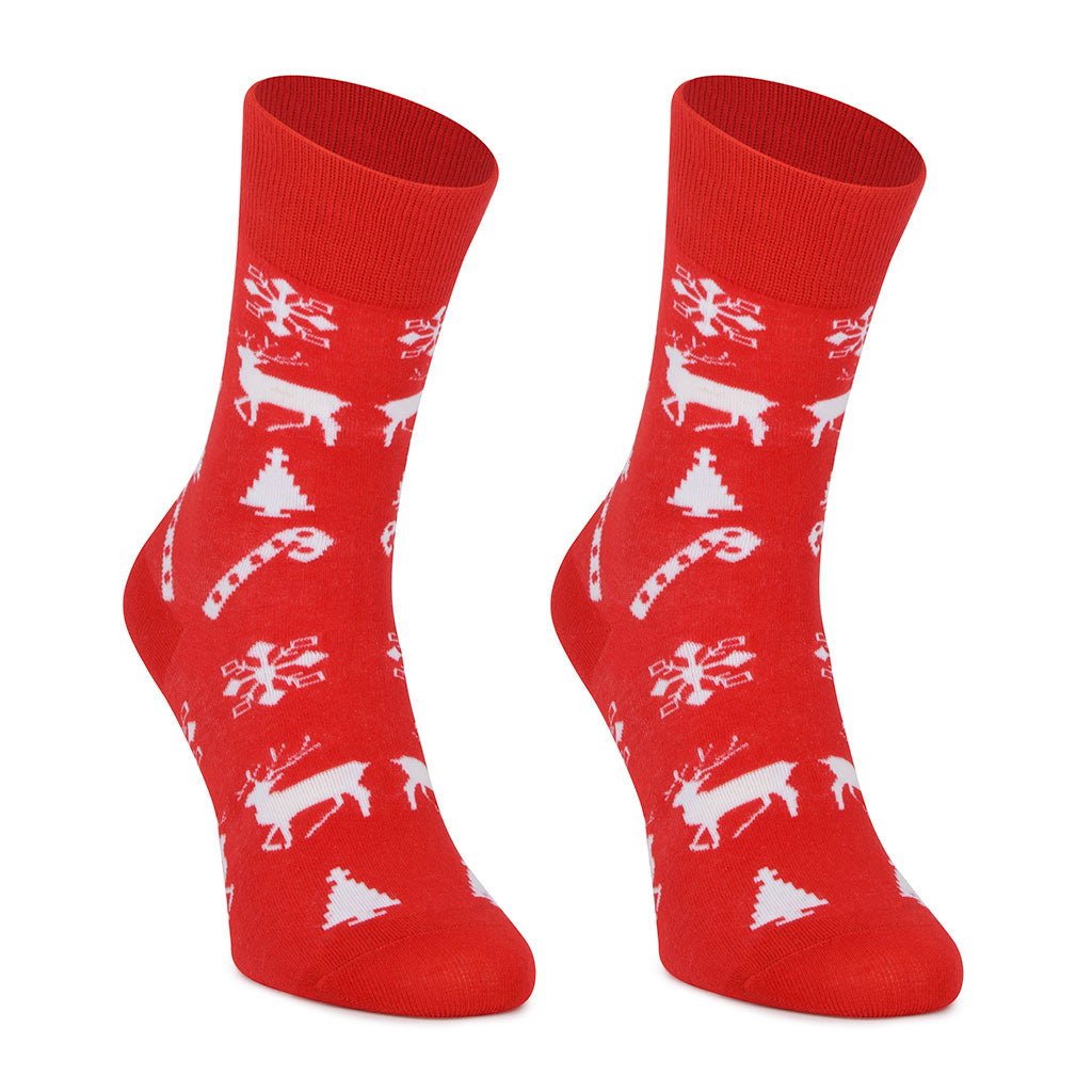 Pack de 4 calcetines de alegres motivos navideños, WHITE CHRISTMAS - Kylie Crazy