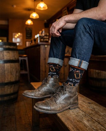 Pack Día del Padre “DaddyGator” – 4 Calcetines Divertidos + Caja Regalo y Print incluido - Kylie Crazy