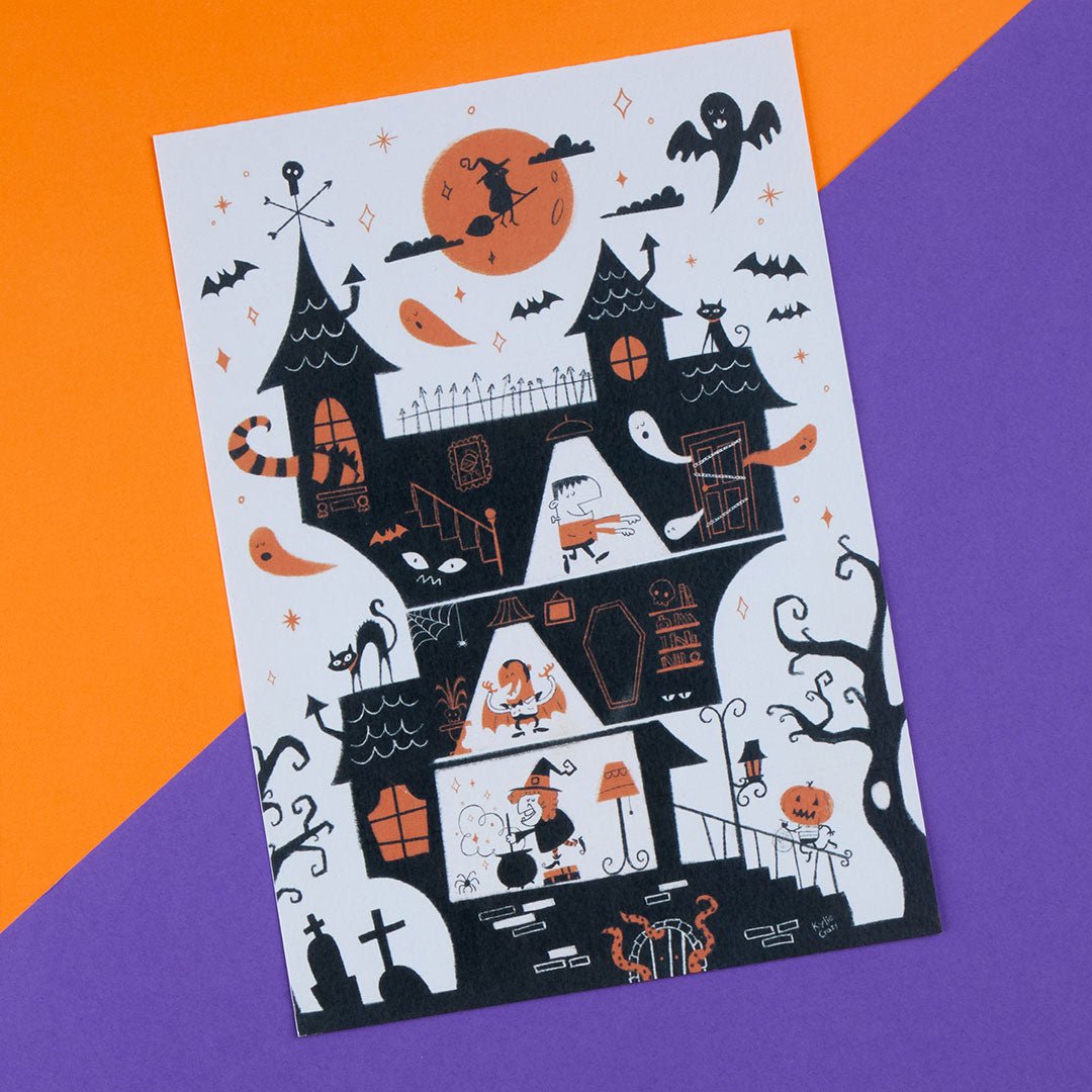 Pack HALLOWEEN 4 pares calcetines terroríficos + caja y print incluido - Kylie Crazy