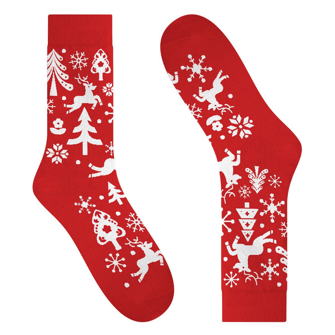 Pack Merry Christmas de Calcetines Divertidos (4 Pares) + Caja Regalo y Print incluido - Kylie Crazy