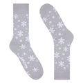 Calcetín Navidad de algodón SNOW color gris, originales y hogareños-Kylie Crazy