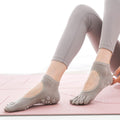 Calcetines de Yoga gris con dedos para danza, yoga y deporte-Kylie Crazy