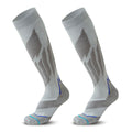 Calcetines de hombre largos para ESQUI con acolchados técnicos por zonas, especiales para frio, Gris-Kylie Crazy