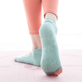 Calcetines Yoga para mujer de color agua marina con punta abierta sin espalda-Kylie Crazy