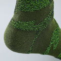 Calcetines deportivos técnicos de compresión, media caña. Anatómicos sin costuras anti hongos, color Verde-Kylie Crazy