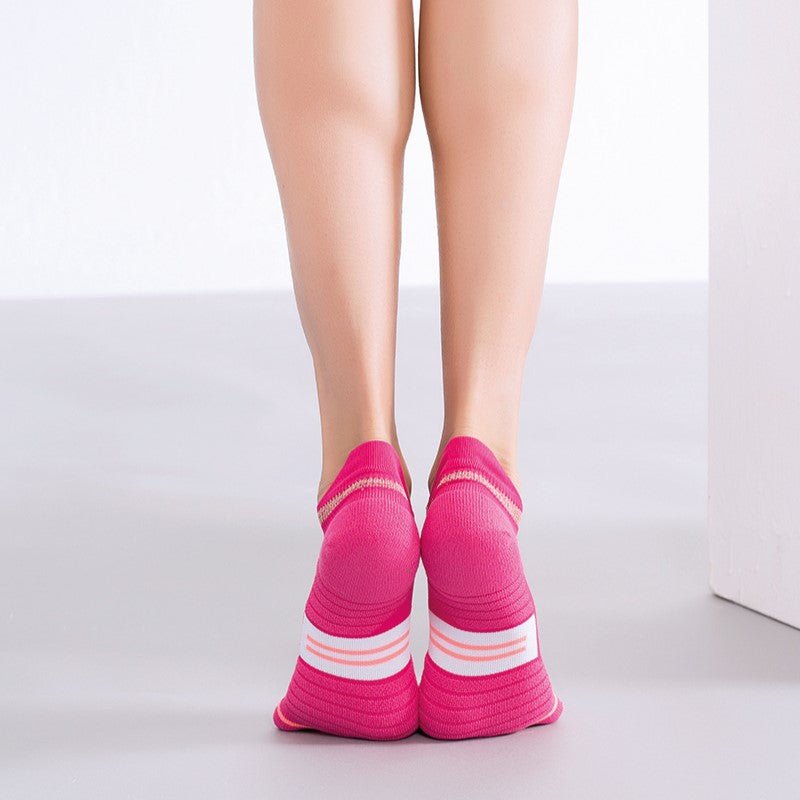 Calcetines Deportivos Técnicos Invisibles de Compresión Antihongos. Color Rosa-Kylie Crazy