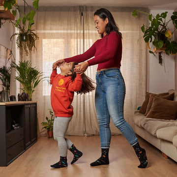 Calcetines divertidos de algodón para niño, resistentes y originales "Galaxy"-Kylie Crazy