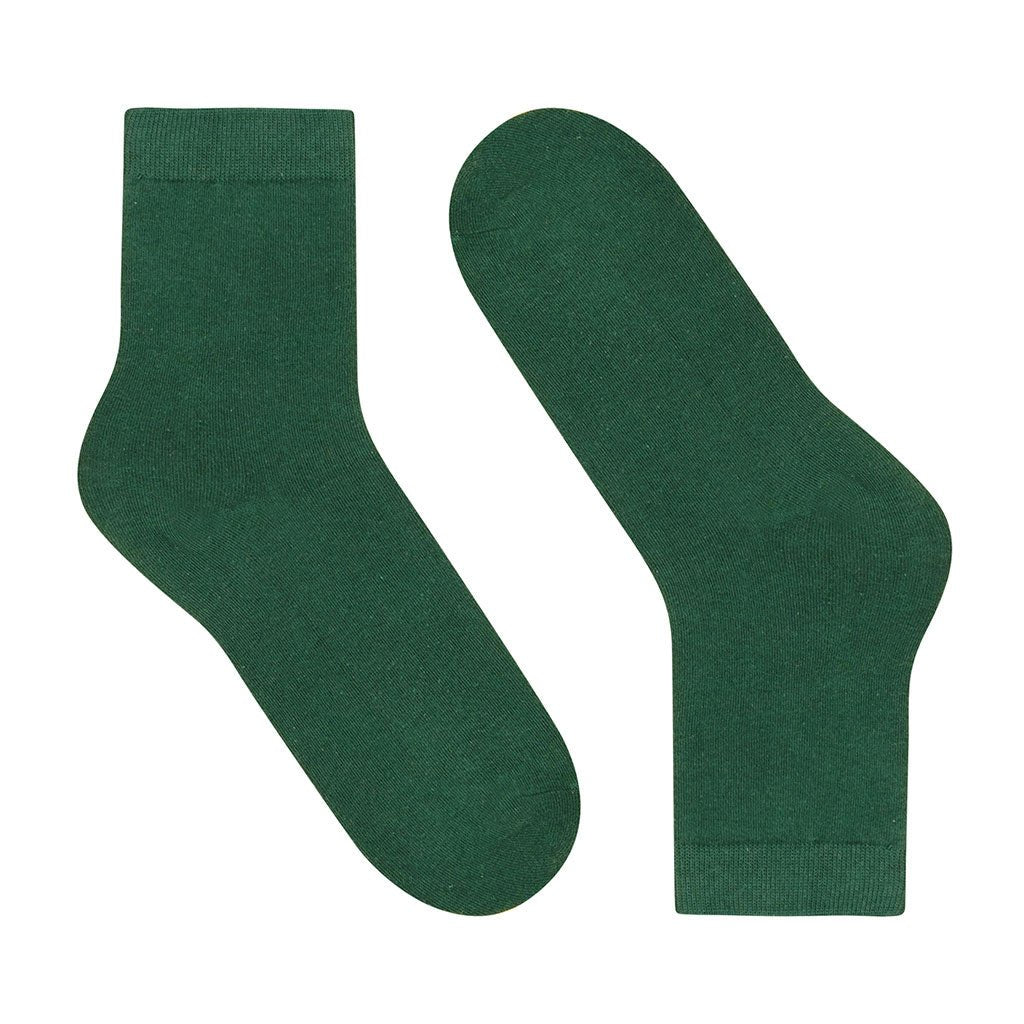 Calcetines colegiales verdes cortos para niñ@-Kylie Crazy