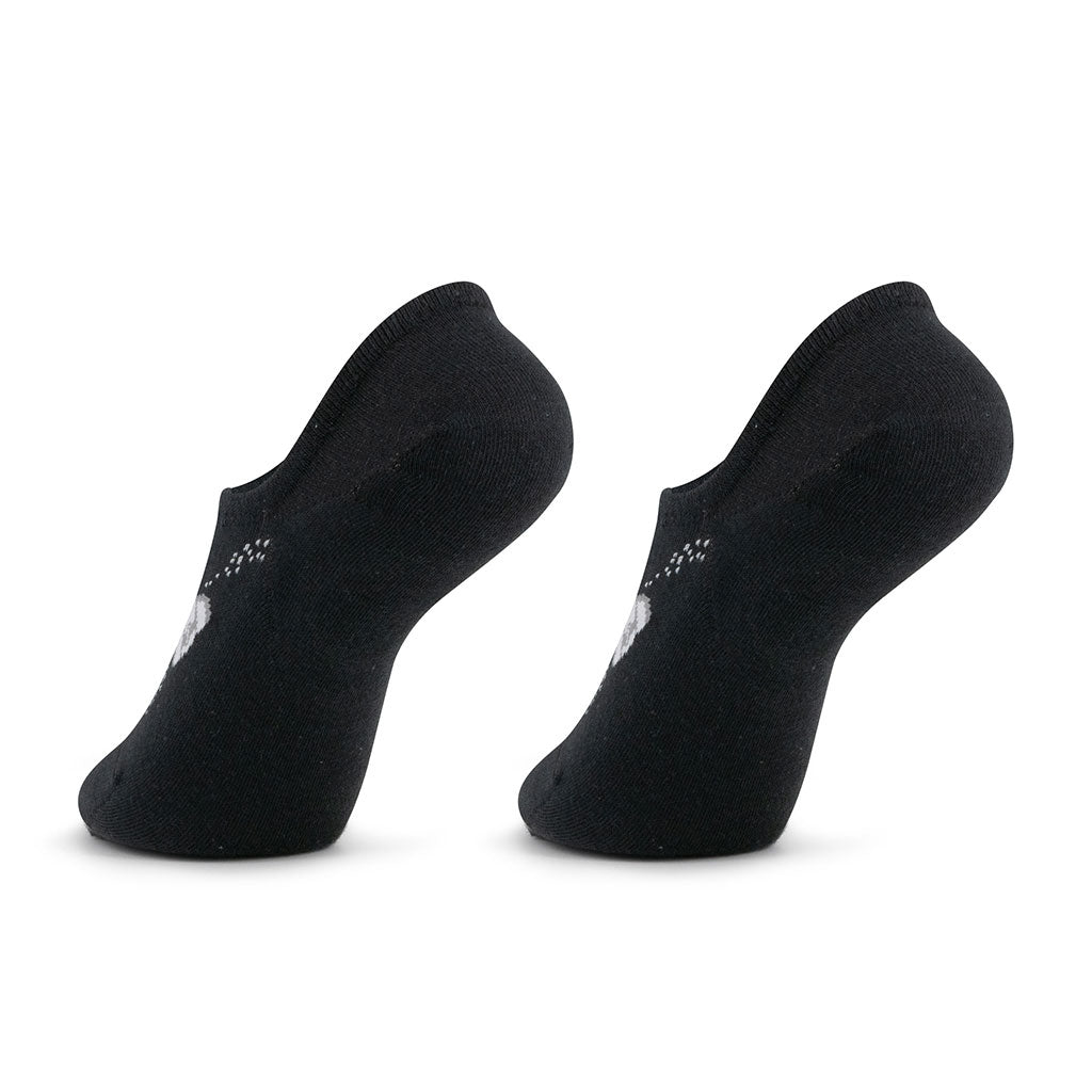 Calcetines invisibles de algodón, divertidos y originales en color negro. "Astronauta"-Kylie Crazy